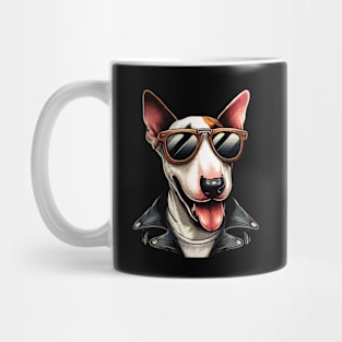 Cool Bull Terrier With Sunglasses Mug